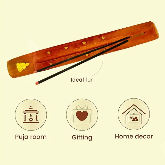 Wooden Assorted Agarbatti Stand (Pack Of 1)