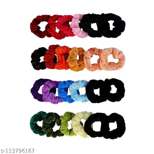 Rubber Bands & Scrunchies for Women (Black)