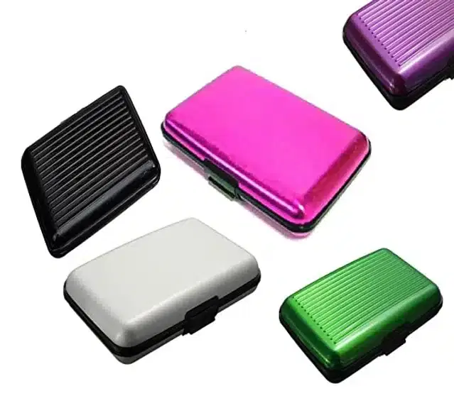 RFID Blocking Card Holder, Pack of 5, Multicolor