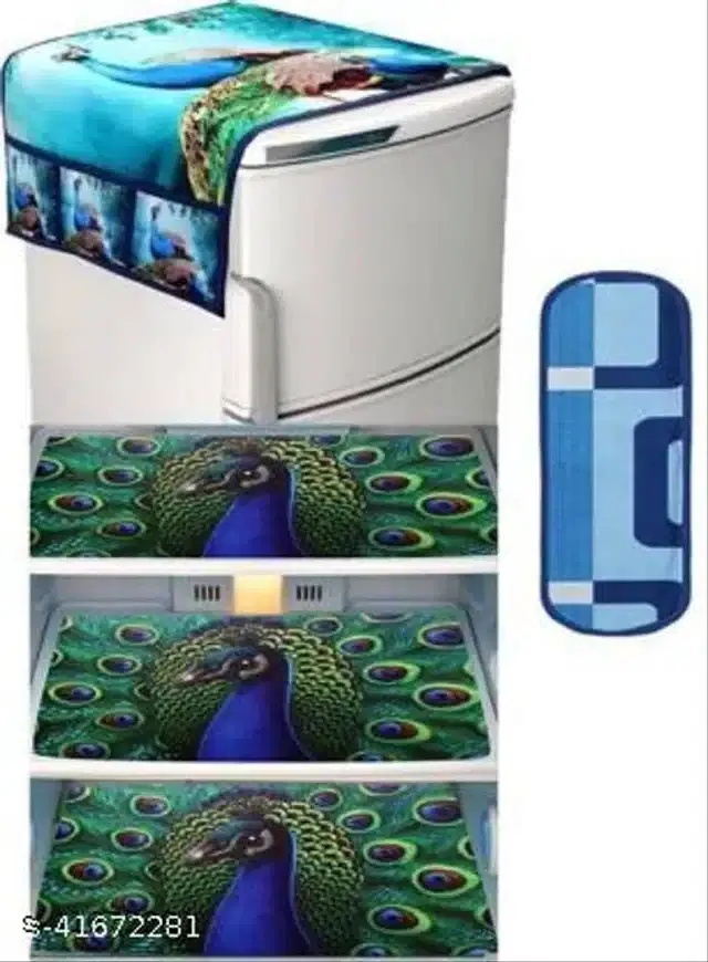 Fridge Cover Set, Multicolor, Set of 5