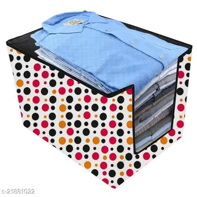 PVC Foldable Under Bed Storage, Multicolor, Pack of 2