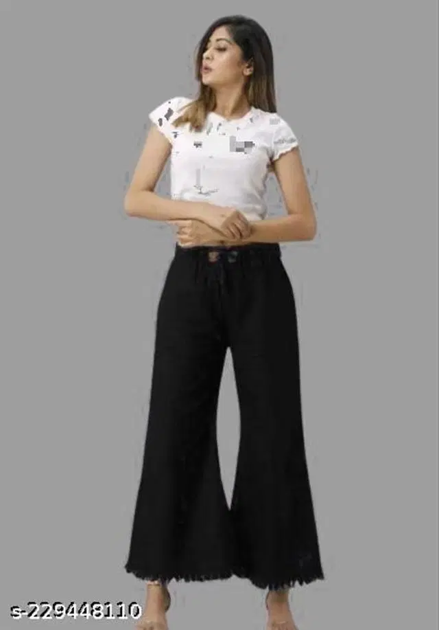 Denim Jeans for Women (Black, 30)