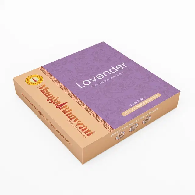 Mangal Bhavan Sambrani Cup - Lavender (12 Cups)