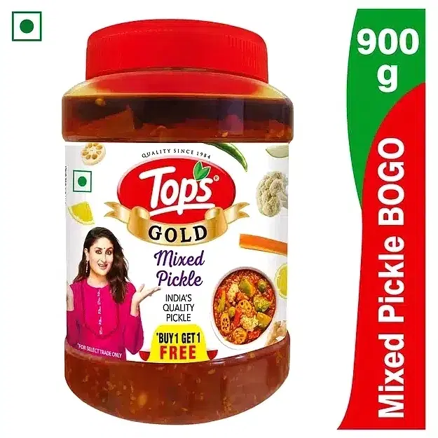 Tops Gold Mixed Pickle 2X900 g (Buy 1 Get 1 Free)