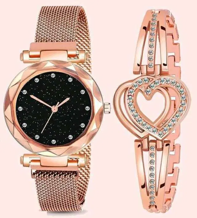 Analog Watch For Womens (Rose Gold) (WS-289)