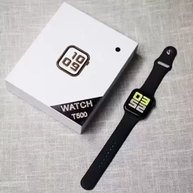 T500 Smart Watch for Men & Women, Black