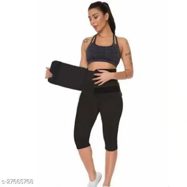 Sweat Belt for Unisex, Black, Free Size