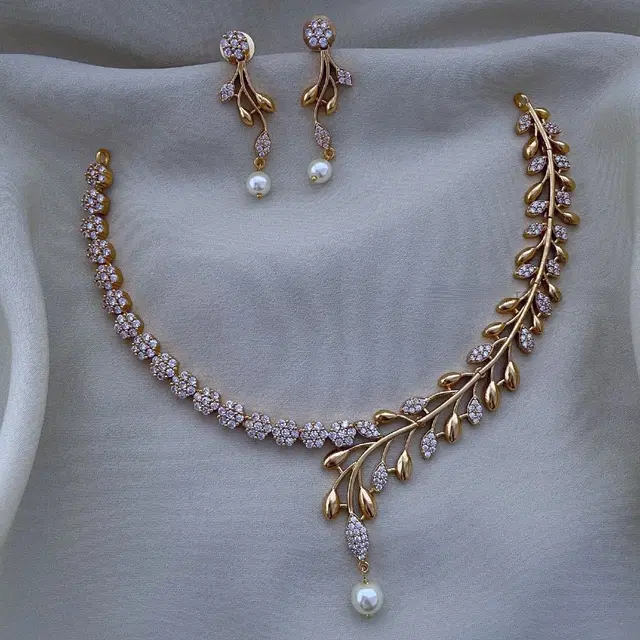 Party Wear Jewellery Set for Women (Pink, Free Size)