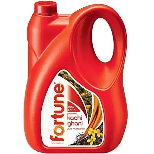 Fortune Premium Kachi Ghani pure Mustard Oil 4.550 kg (Jar)