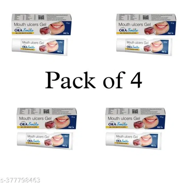 Mouth Ulcers Gel ORA Smile Gel, 15 g, Pack of 4
