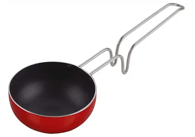 Non Stick Aluminium Vagariya Pan, Red, 11 cm