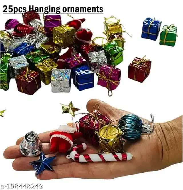 Acrylic Christmas Decoration Kit, Multicolor, Set of 25