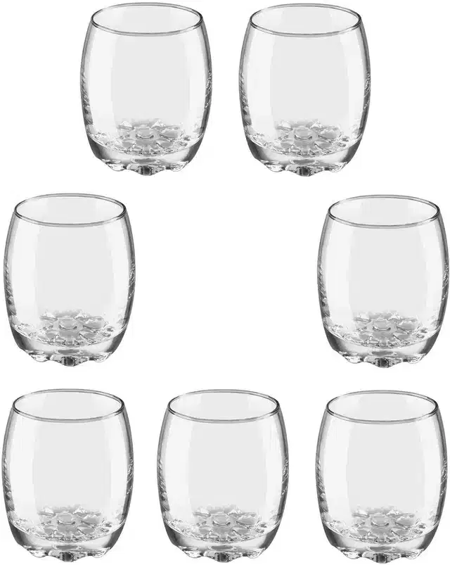 Liquor cum Cocktail Glasses, Transparent, 270 ml, Pack of 7