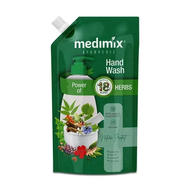 Medimix Ayurvedic Hand Wash - With Power of 18 Herbs, 650 ml
