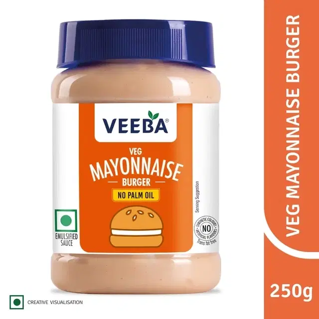 Veeba Veg Mayonnaise Burger 250 g