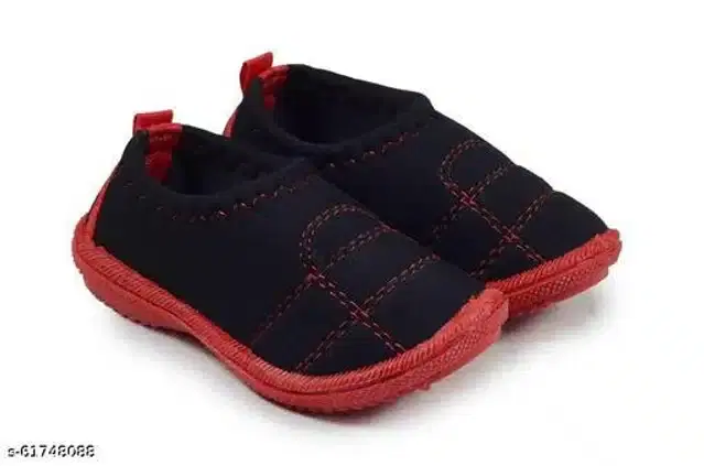 Sneakers for Kids (Black & Red, 4.5-5 Years)
