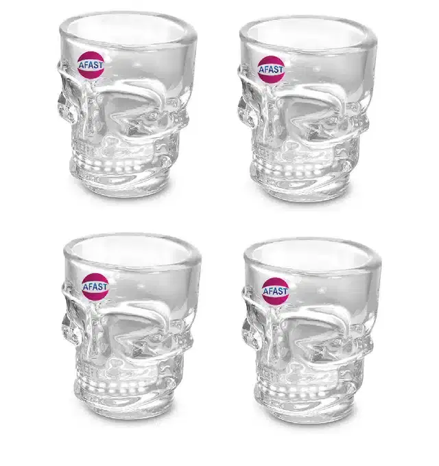 Liquor cum Cocktail Glasses, Transparent, 40 ml, Pack of 4