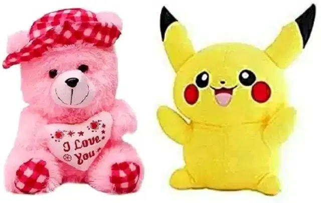 Stuffed Toys for Kids, Multicolor, Set of 2