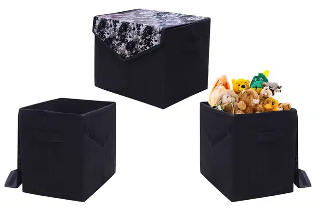 PVC Printed Toys Storage Box, Multicolor