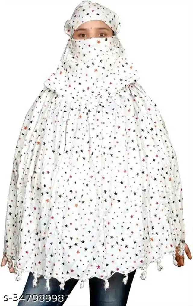 Rayon Scarves for Women (White)