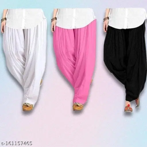 Salwar for Women, Pack of 3 (White, 28)