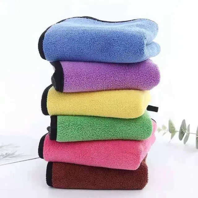 Neekshaa Microfiber Towel, Multicolor, 40x40 cm, Pack of 6