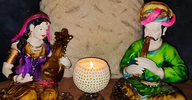 Floish Decor Premium Mosaic Glass Candle