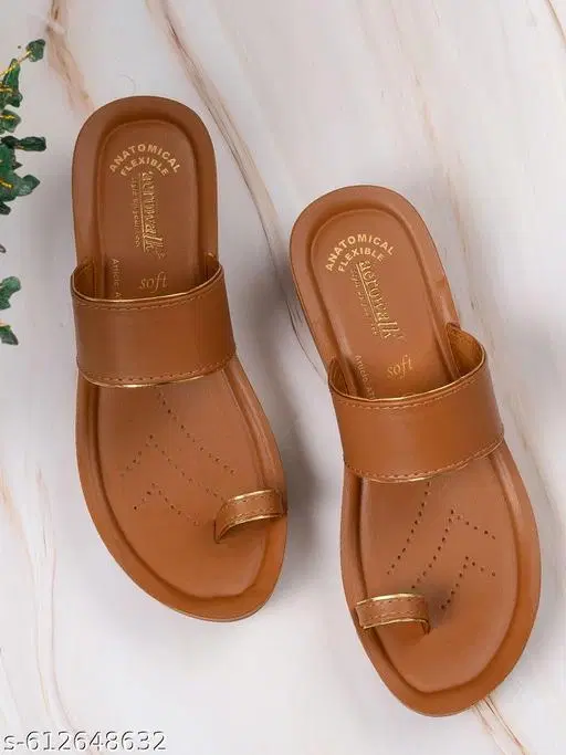 Aerowalk Flip-flops for Women (Brown, 3) Pack of 2