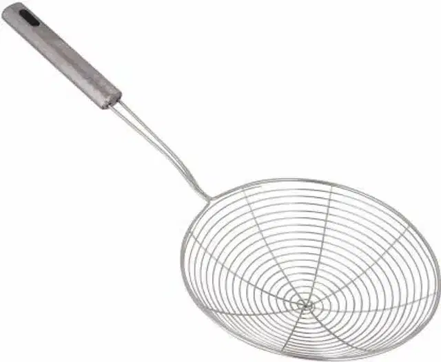 Stainless Steel Deep Fry Strainer, Silver