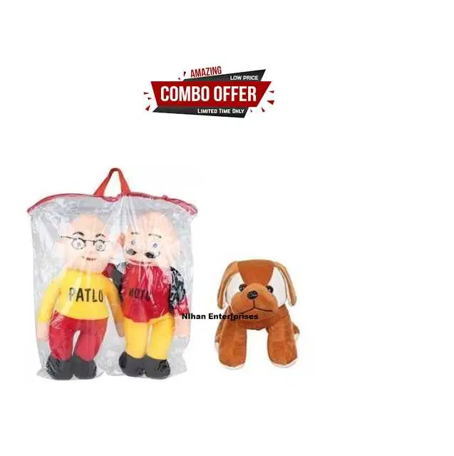 Nihan Gift Gallery Soft Toys combo for Birthday Gift for Kids, Multicolor, Pack Of 2, NG-20