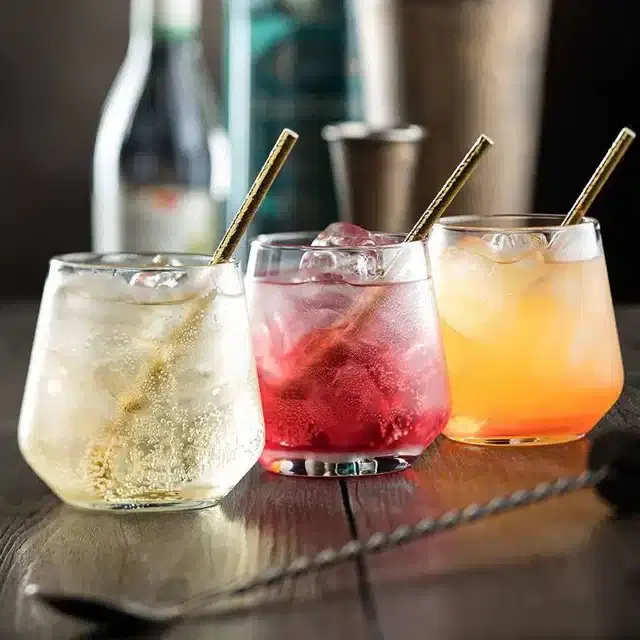 Liquor cum Cocktail Glasses, Transparent, 350 ml, Pack of 3