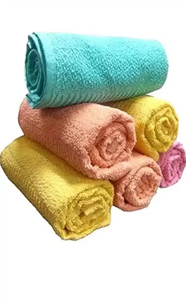 Cotton 300 GSM Face Towel , Pack of 6