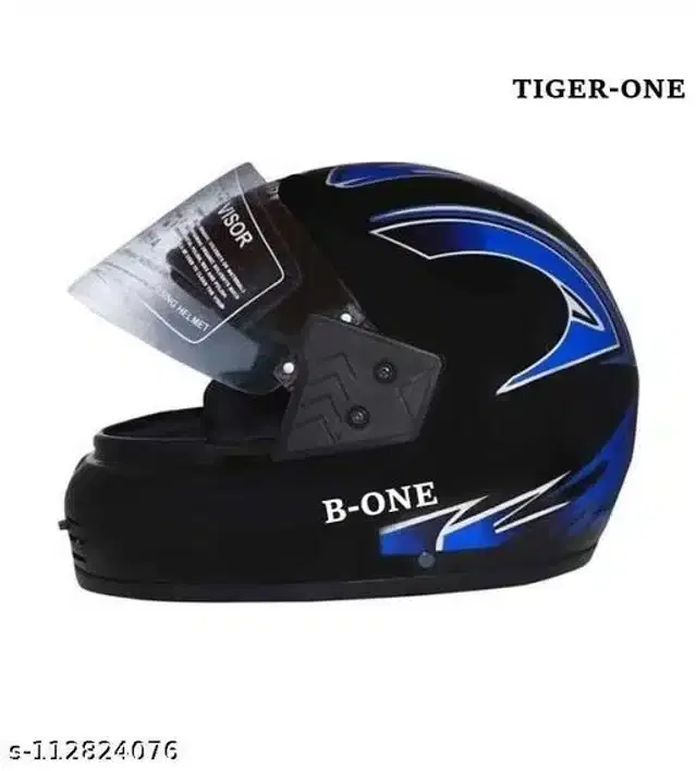 Full Face Helmet For Men, Black & Blue