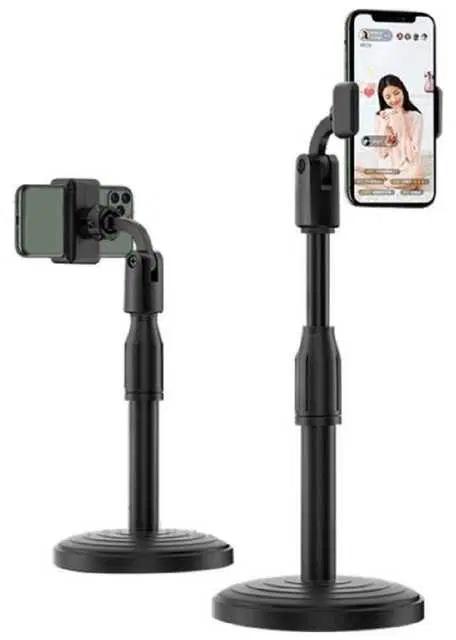Mobile Stand For Table Height Adjustable Mobile Phone Holder, Black, Ra-084