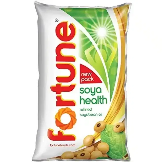 Fortune Soya Health Refined Soyabean Oil 750 g (Pouch)