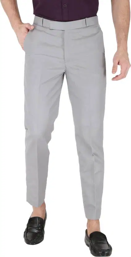 Viscose Rayon Trouser for Men (Grey, 34)