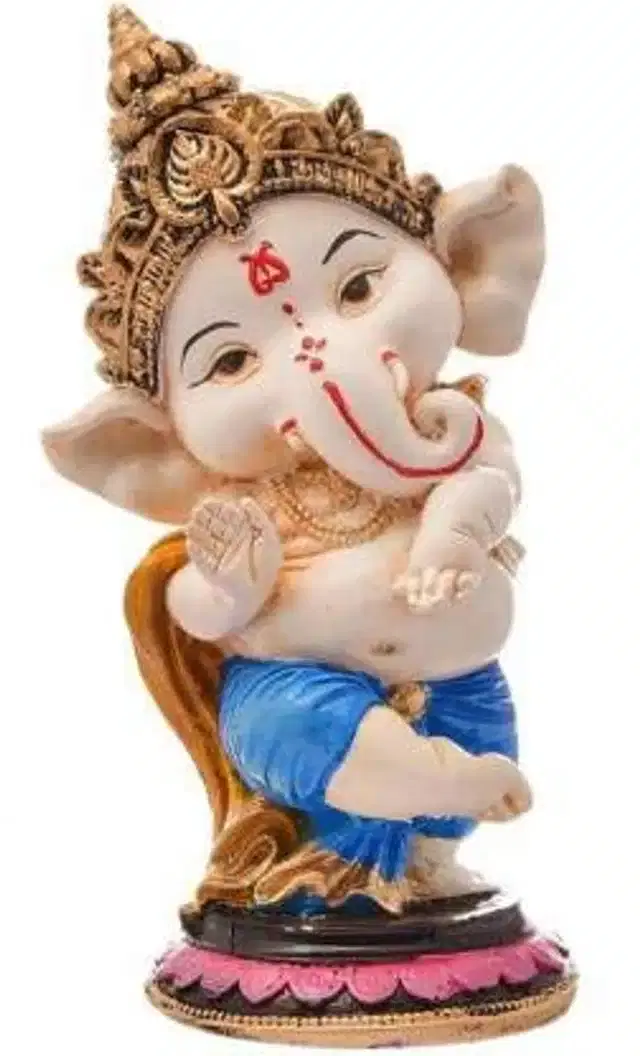 Dancing Ganesha Showpiece, Multicolor