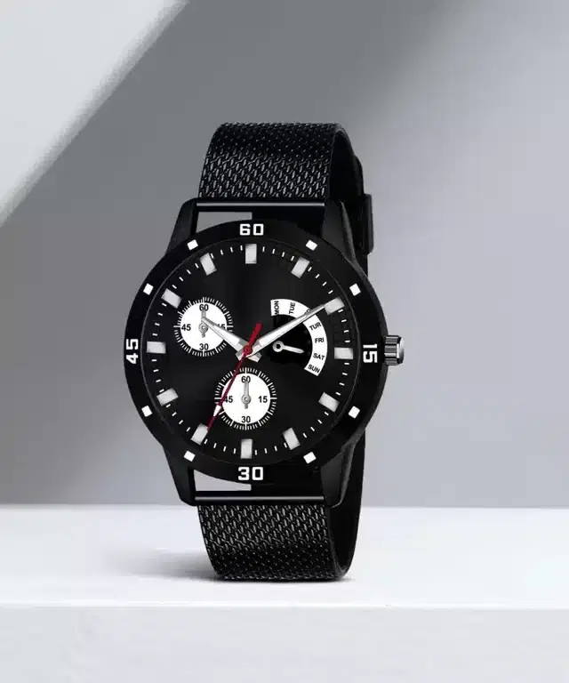 Analog Watch for Men (Black)