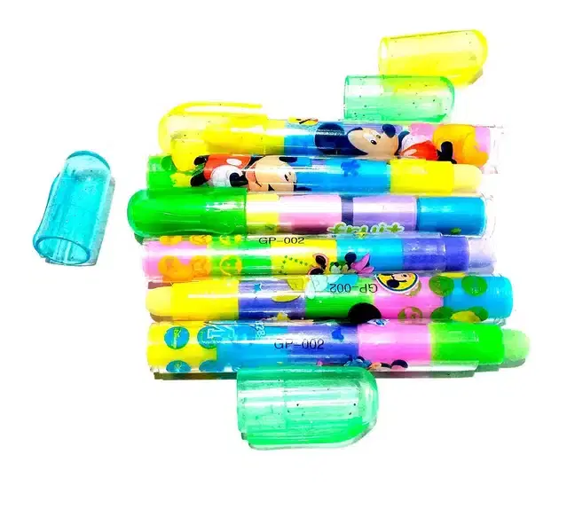 5 in 1 Stacking Pull Out Eraser for Kids, Multicolor, Pack of 6