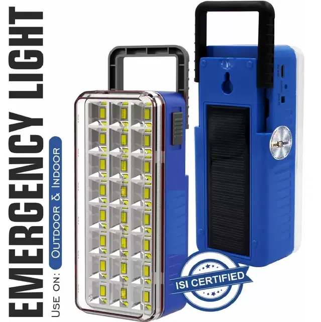 Rocklight Home Emergency Rechargeable Charging 36 Led Light 5 Hrs Flood Lamp Emergency Light, Blue, Pack Of 1