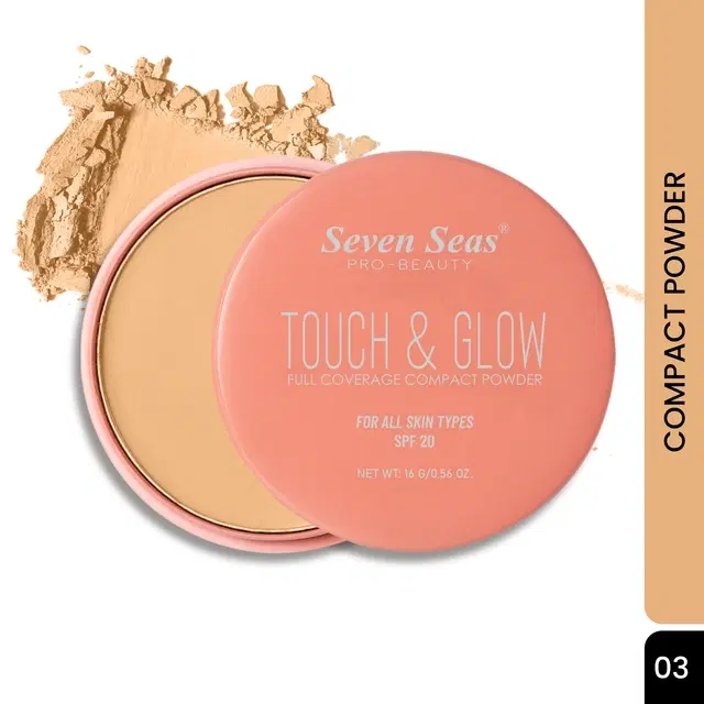 Seven Seas Absolute Compact Powder, Honey Beige