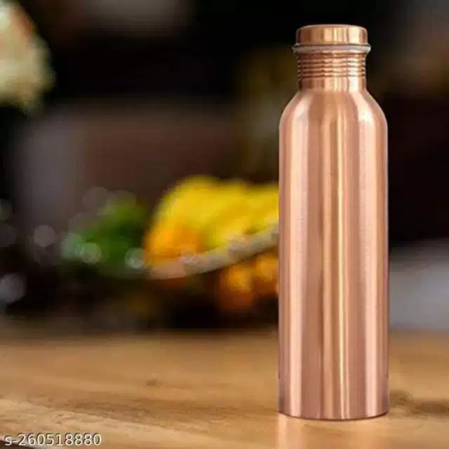 Copper Water Bottle, Rose Gold, 1000 ml