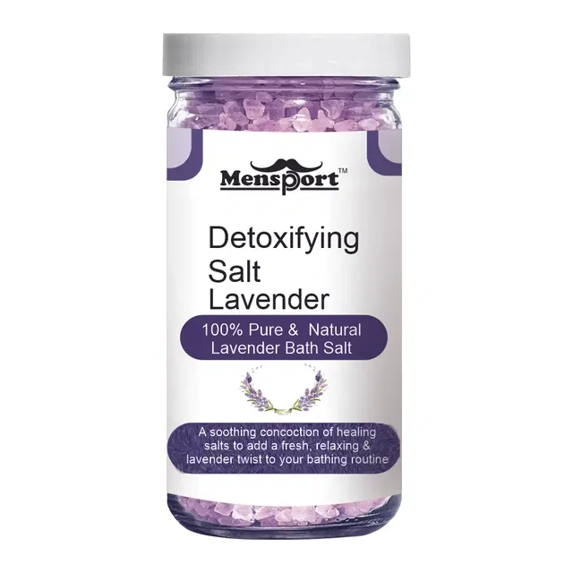 Mensport Detoxifying Lavender Bath Salt Crystal, 200 g