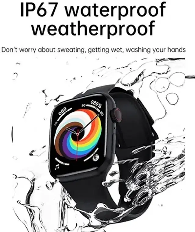 Smartwatch for Men & Women, Black
