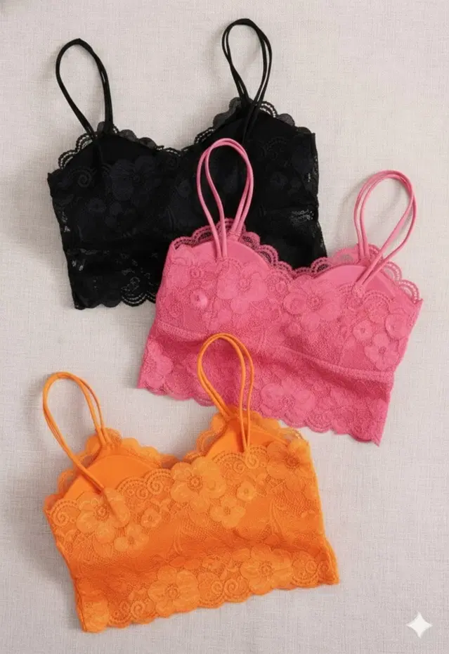 Cotton Solid Padded Bras for Women, Multicolour, Pack of 3 (28)