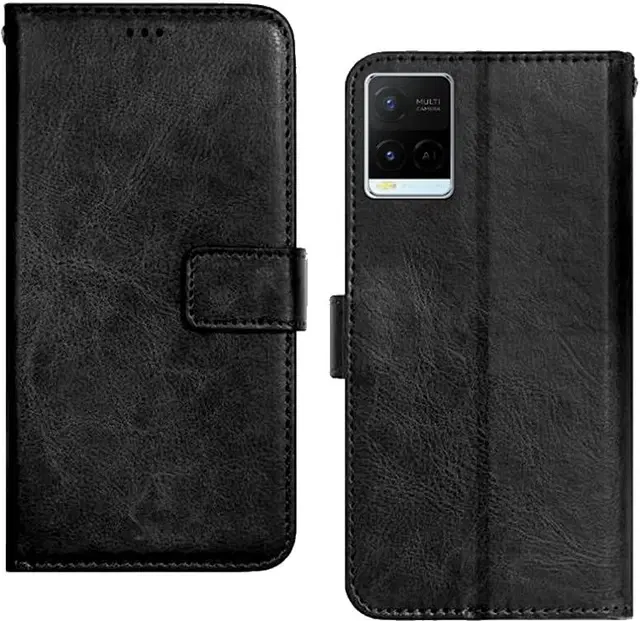 Flip Mobile Cover for Vivo Y21E, Multicolor