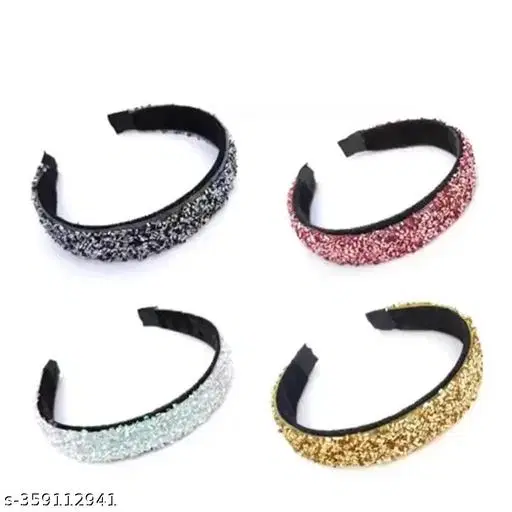 Fabric Headbands for Women (Multicolor, Pack of 4)