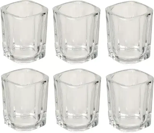 Liquor cum Cocktail Glasses, Transparent, 50 ml, Pack of 6