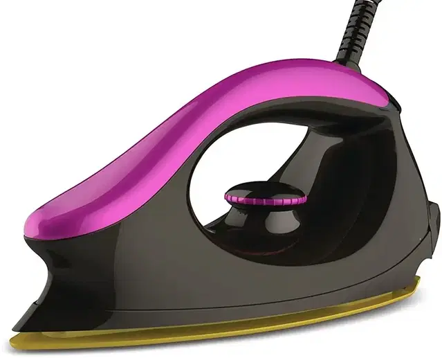 Maxotech Power 1000 Watts Trendy Electric Iron (Pack of 1 , Black and Magenta)