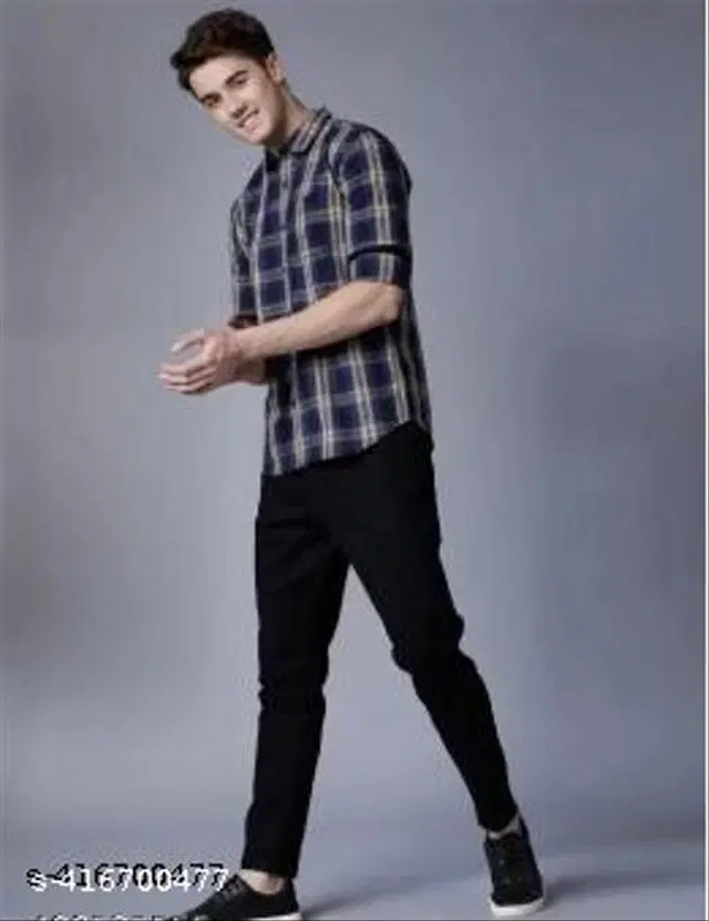 Denim Slim Fit Jeans for Men (Black, 28)